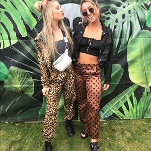 Matching Set - Windbreaker Cheetah Jacket and Joggers